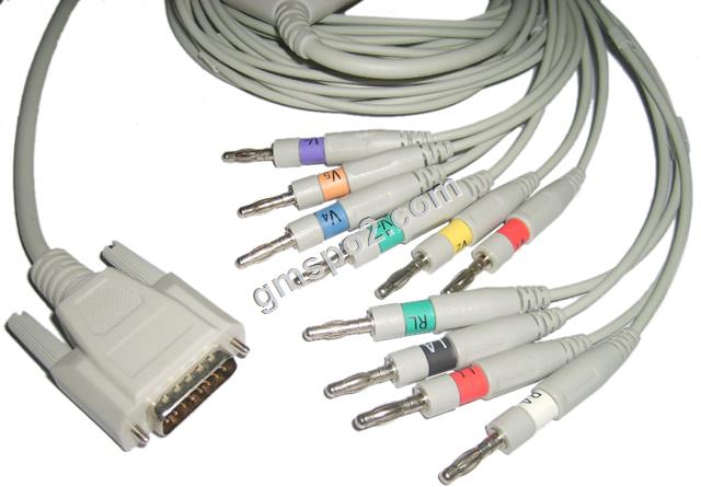 BiocareNihon Kohden καλώδιο EKG Banana.jpg