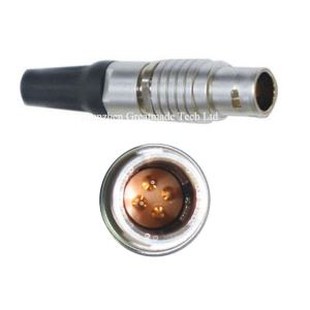 4 ακίδες 0B Ηλεκτρική σύνδεση μεταλλικής αεροπορίας, μικρό καλώδιο αρσενικό θηλυκό σύνδεσμο, κυκλική μεταλλική ώθηση τραβήξτε βύσμα υποδοχής