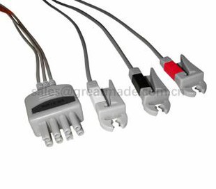Συμβατά BR-903PA Leadwires, 3-Lead, Grabber, AHA, 8pin Υποδοχή