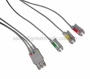 Συμβατά M1972A Leadwires 3-lead, IEC, Grabber