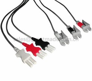 Συμβατό σύστημα Spacelab Ultraview 90369 Σετ Leadwire Tru-Link, 3-Lead, AHA, Grabber