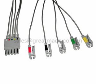 Συμβατό με 5-lead Leadwires M1971A, IEC, Grabber