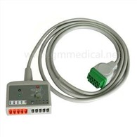 Συμβατό με GE Eagle, Solar, Dash, Tram OEM 416035-001 Multi-Link 12-Lead ECG Standard Cable AHA 12 Ft ECG Cable.