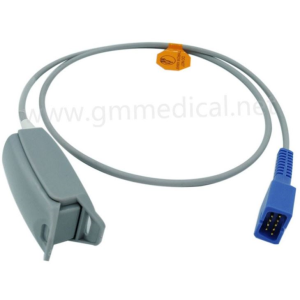 Reusable Adult Finger Clip Spo 2 Sensor Συμβατό με Nellcor Oximax DB {{1}} Male 9 pin L=1 m Oximax Tech